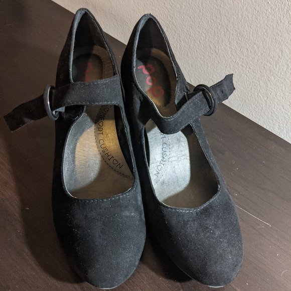 8 | JCPenney POP | Black Chunky Heel Pumps - Picture 2 of 6